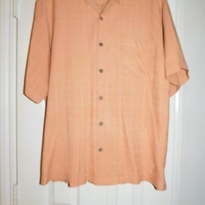 MENS TOMMY BAHAMA SILK SHORT SLEEVE SHIRT SIZE M